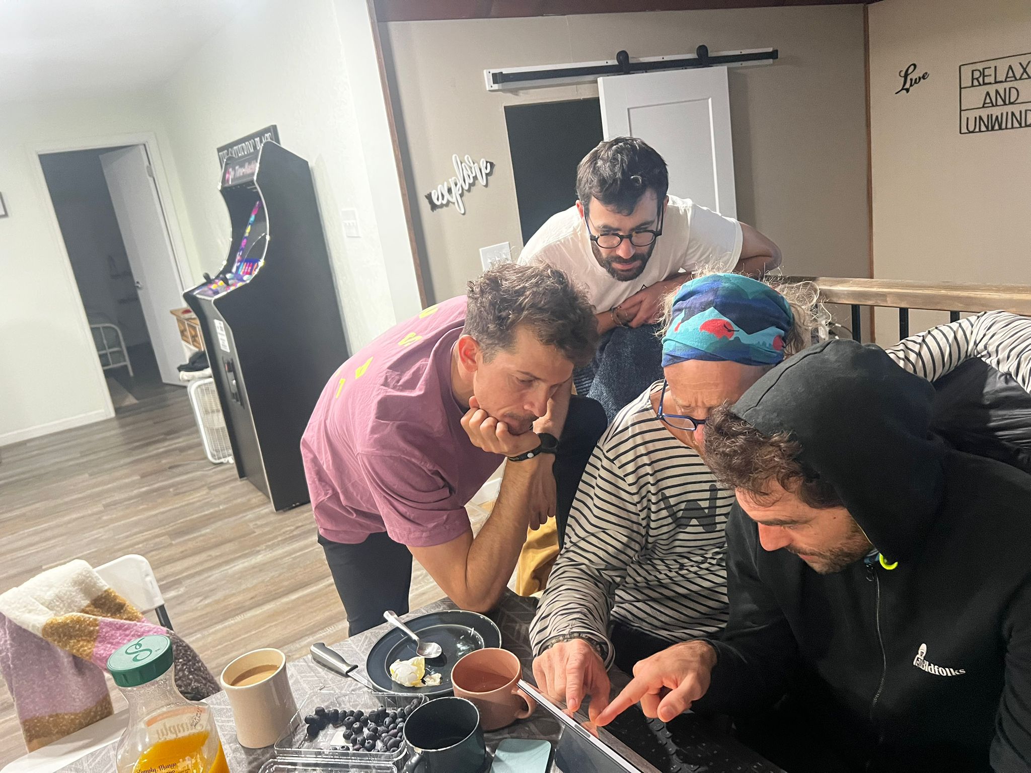 Avant la course avec la French Team